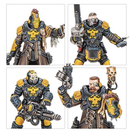 Necromunda: Palanite Enforcer Captains and Sergeants (x8 Figurines)