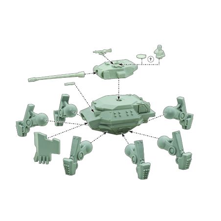 Konflikt'47: Wotan Heavy Panzermech (x1 Figurine)