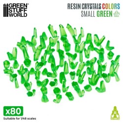 Décor: Cristaux en Résine Vert x80