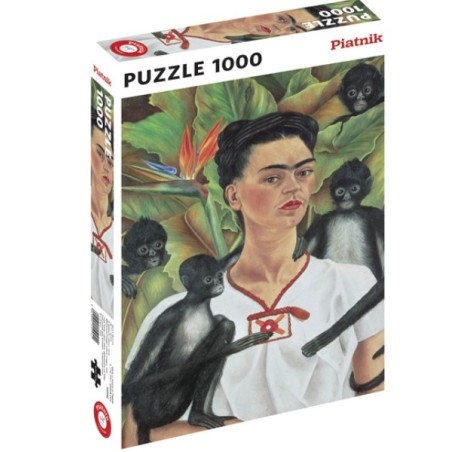 Puzzle: Frida Kahlo - Autoportrait (x1000)