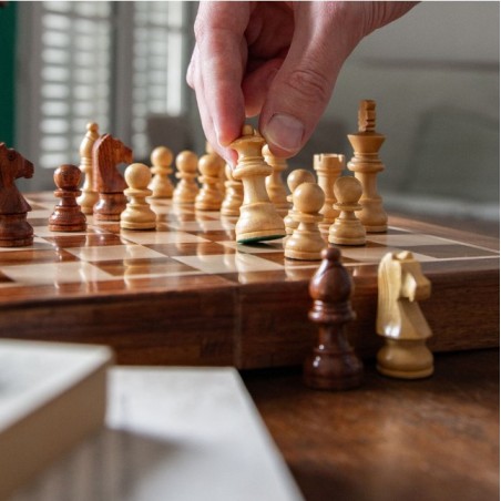 Jeux Echecs: Echiquier Pliant (30cm)