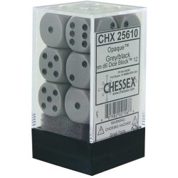 Dés: Set de 12 Dés 6 Opaqu