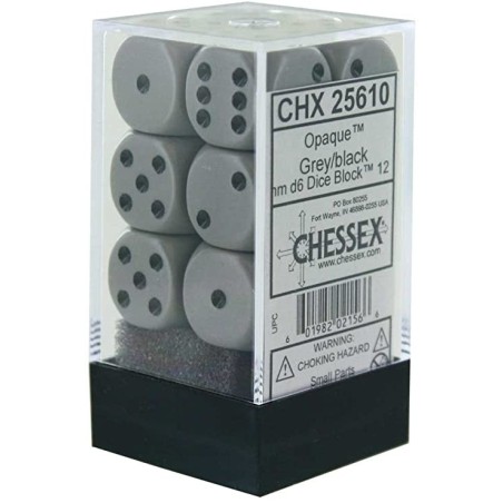 Dés: Set de 12 Dés 6 Opaqu
