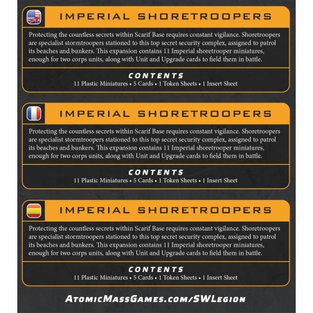 SW Légion: ShoreTroopers Imperiaux (x11 Figurines)