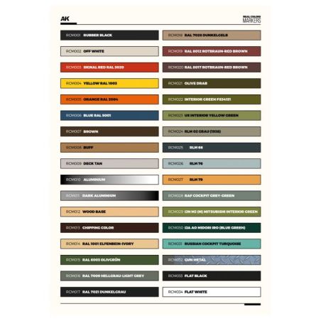 Ak: Coffret Real Colors Markers (34 teintes)