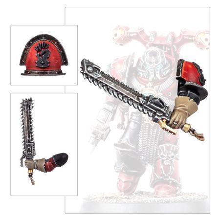 Chaos Space Marines: Amélioration et Décalcomanies Red Corsair