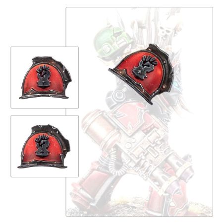 Chaos Space Marines: Amélioration et Décalcomanies Red Corsair