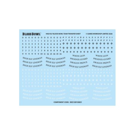 BloodBowl: The Caledor Dragons - Hauts Elfe (x12) Figurines)