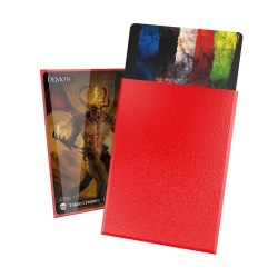 Pochettes-100-Proteges-Cartes-Cortex-Standard-Rouge