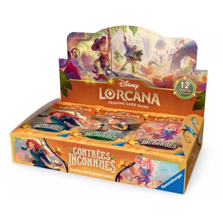 Lorcana Boite de 24 Booster Contrées Inconnues