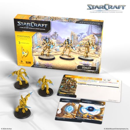 Starcraft: Protoss Zealot Expension Set (x3 Figurines) (Anglais)