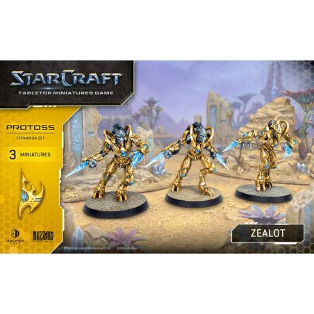 Starcraft: Protoss Zealot Expension Set (x3 Figurines) (Anglais)