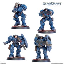 Starcraft: Terran Marines Expension Set (x9 Figurines) (Anglais)