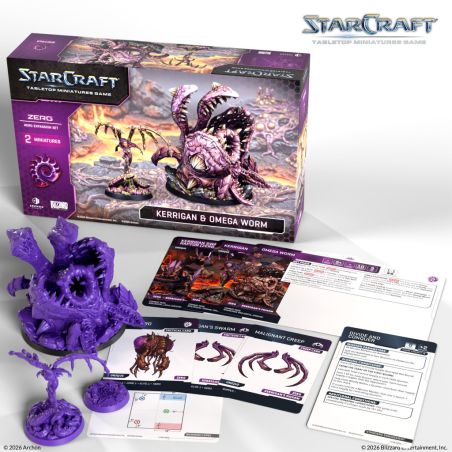 Starcraft: Zerg Kerrigan & Omega Worm Expension Set (Anglais)