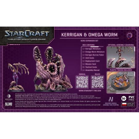 Starcraft: Zerg Kerrigan & Omega Worm Expension Set (Anglais)