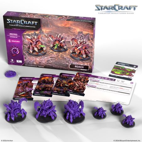 Starcraft: Zerg Roach Expension Set (x6 Figurines) (Anglais)