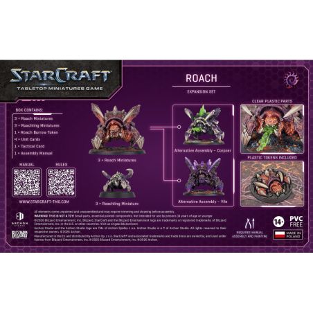 Starcraft: Zerg Roach Expension Set (x6 Figurines) (Anglais)