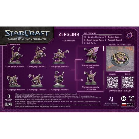 Starcraft: Zerg Zergling Expension Set (x18 Figurines) (Anglais)