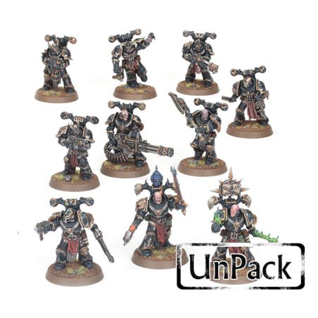 Chaos Space Marines Unpack: Légionnaires (x10)