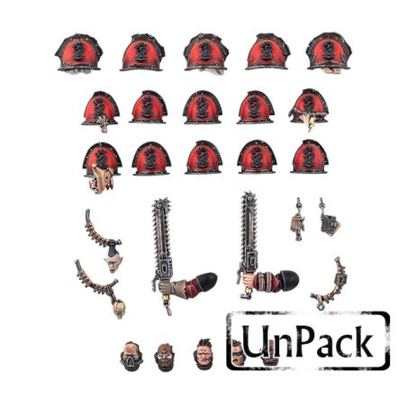 Chaos Space Marines Unpack: Amélioration et Décalcomanies Red Corsair