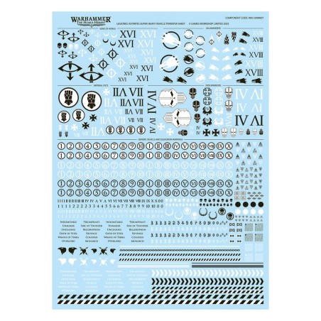 Space Marines Legion Char a Arme Speciale Super-lourd Glaive