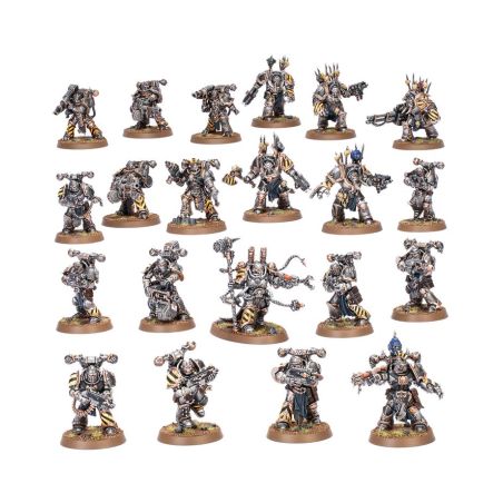 Chaos Space Marines: Patrouille Iron Warriors (x21 Figurines)