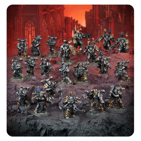 Chaos Space Marines: Patrouille Iron Warriors (x21 Figurines)