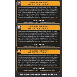 SW Légion:  Équipe Blaster Lourd E-Web (Reissue)