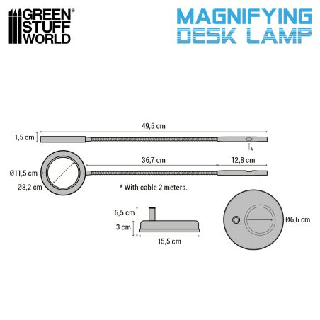 Lampe loupe Darth Black