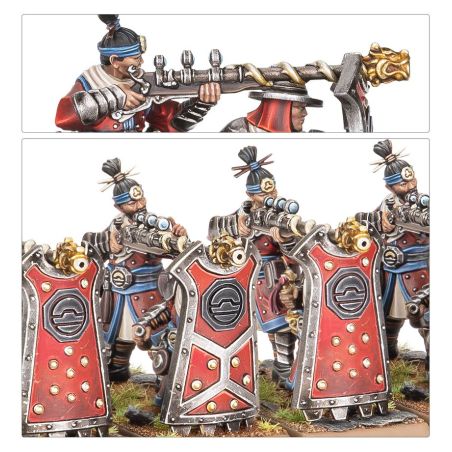 Grand Cathay: Fusiliers Grêle de Fer & Équipes de Canon Grue (x20 Figurines)