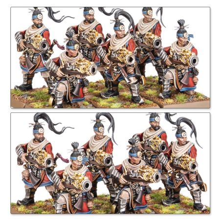 Grand Cathay: Fusiliers Grêle de Fer & Équipes de Canon Grue (x20 Figurines)