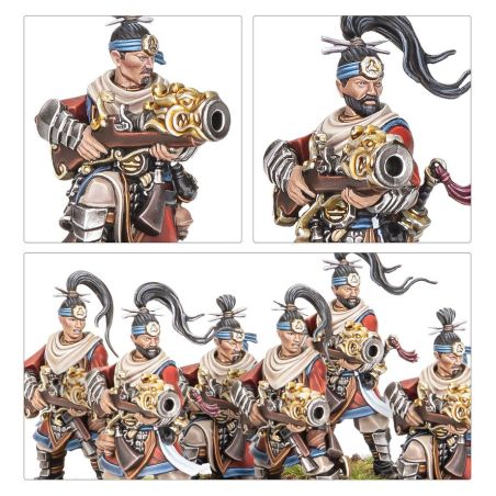 Grand Cathay: Fusiliers Grêle de Fer & Équipes de Canon Grue (x20 Figurines)