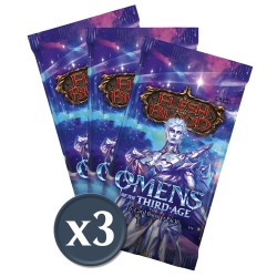 Flesh and Blood: Omens of the Third Age (Lot de 3 Boosters) (Anglais)