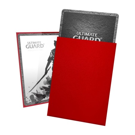 Pochettes-100-Proteges-Cartes-Katana-Rouge