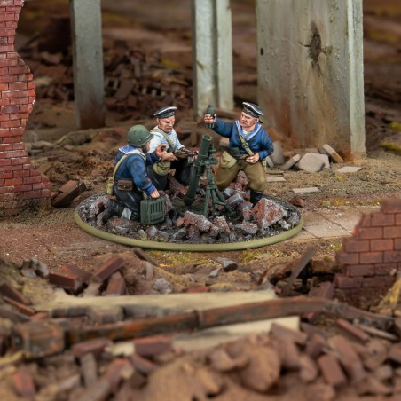 Bolt Action: Soviet Naval Brigade Medium Mortar Team