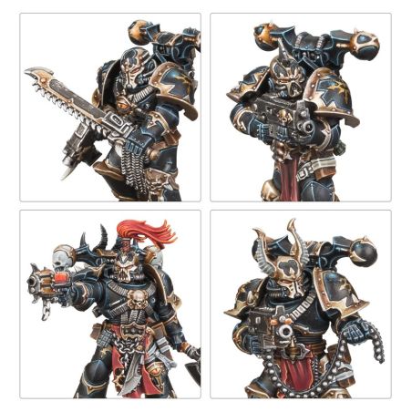 Chaos Space Marines: Bataillon, Bande de Guerre (x34 Figurines)
