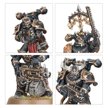 Chaos Space Marines: Bataillon, Bande de Guerre (x34 Figurines)