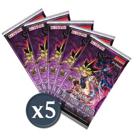 Les Origines du Chaos: Lot de 5 Boosters Yu-Gi-Oh