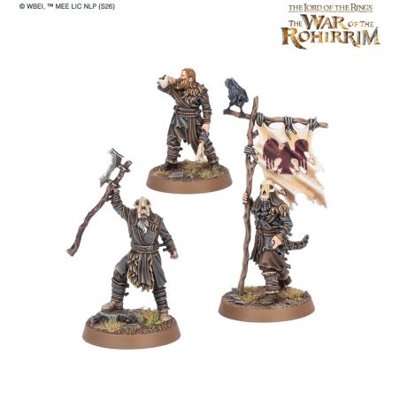Lord of The Rings: Hill Tribesmen Commanders (x3 Figurines)