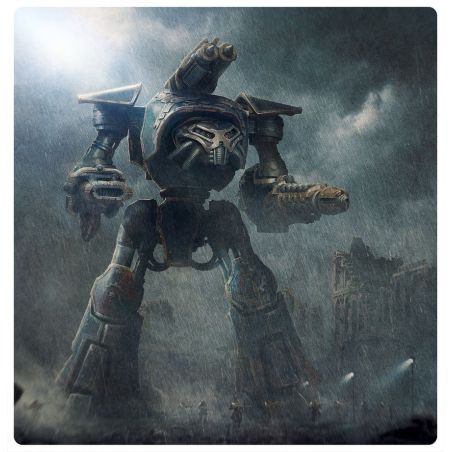 Legio Imperialis:Reaver Titan with Graviton Obliterator and Volkite Annihilator