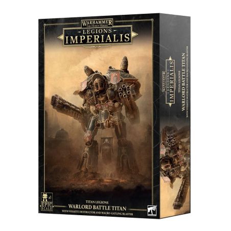 Legio Imperialis:Warlord Titan with Volkite Destructor and Macro-gatling Blaster