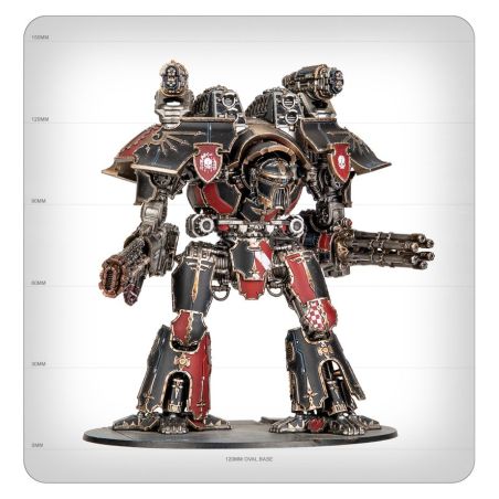 Legio Imperialis:Warlord Titan with Volkite Destructor and Macro-gatling Blaster