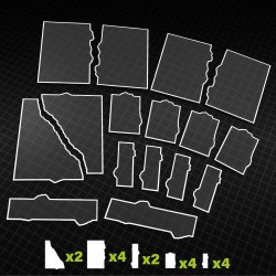 Accessoire-Gabarit-Ruine-Basiques-11e-Edition-pour-wh40k-Compatibles