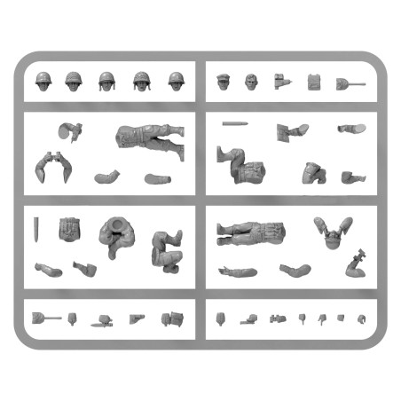 Bolt-Action-us-Army-Heavy-Weapons-Platoon-x4-Figurines