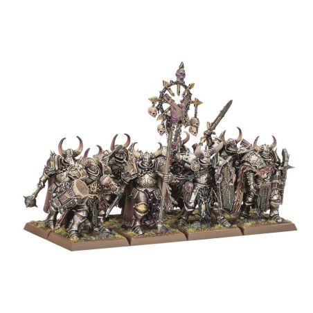 The Old World Guerriers du Chaos: Armées de Colonne de Bataille (x38 Figurines)