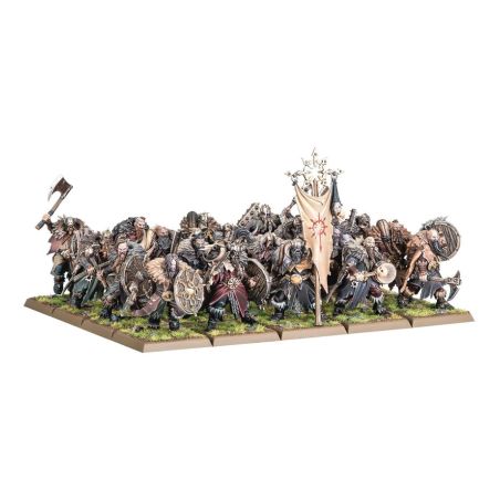 The Old World Guerriers du Chaos: Armées de Colonne de Bataille (x38 Figurines)