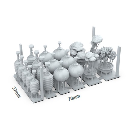 Ak-Japanese-Lamp-and-Bonzai-x19-Pieces