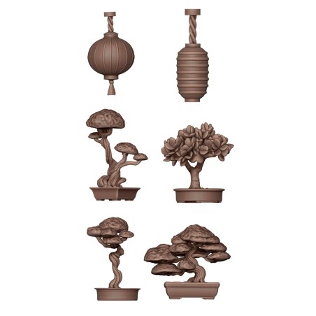 Ak-Japanese-Lamp-and-Bonzai-x19-Pieces