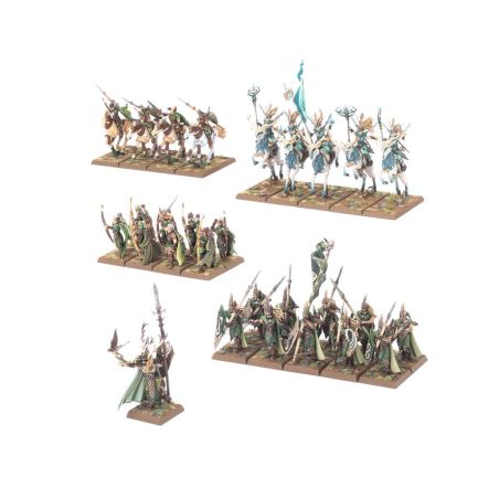 Elfes Sylvain: Colonne de Bataille (x28 Figurines)