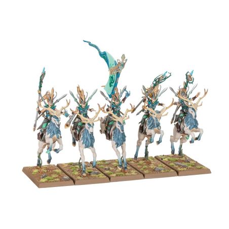 Elfes Sylvain: Colonne de Bataille (x28 Figurines)